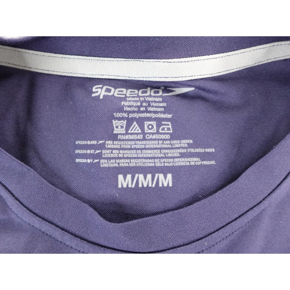 Speedo Men's Navy Blue‎ Short Sleeve T Shirt SPF 50+ M - Picture 3 of 8